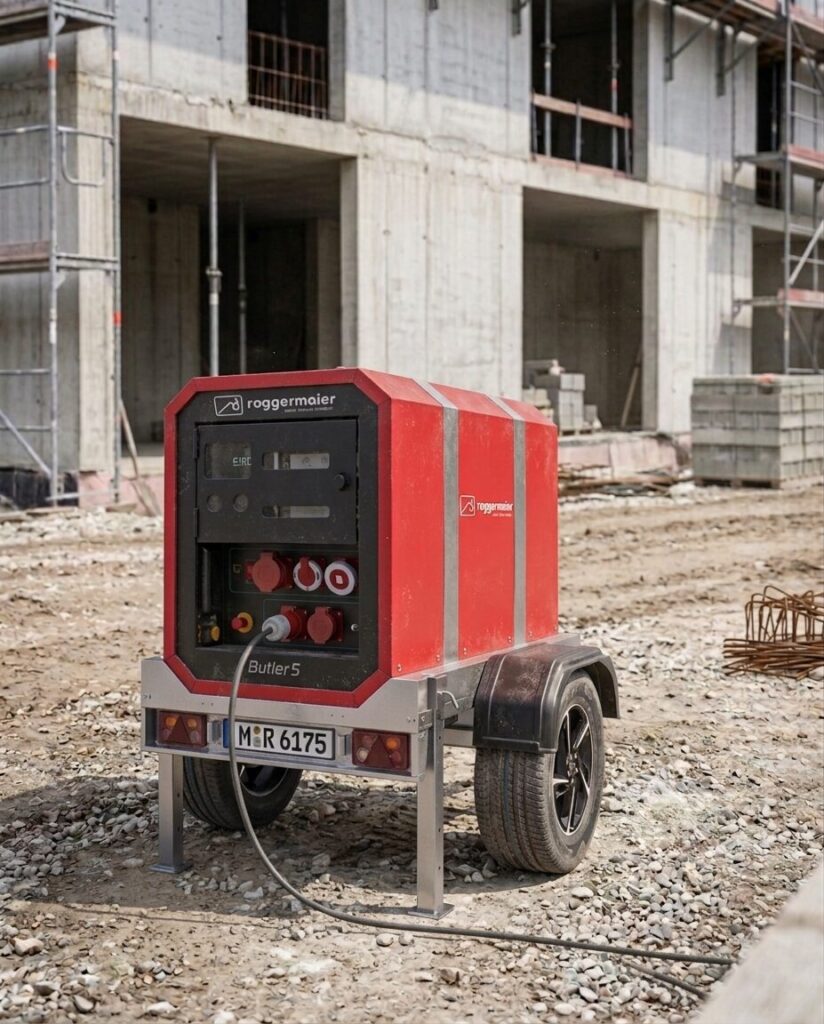 Mobiler Batteriespeicher Emost bei Roggermaier mieten.