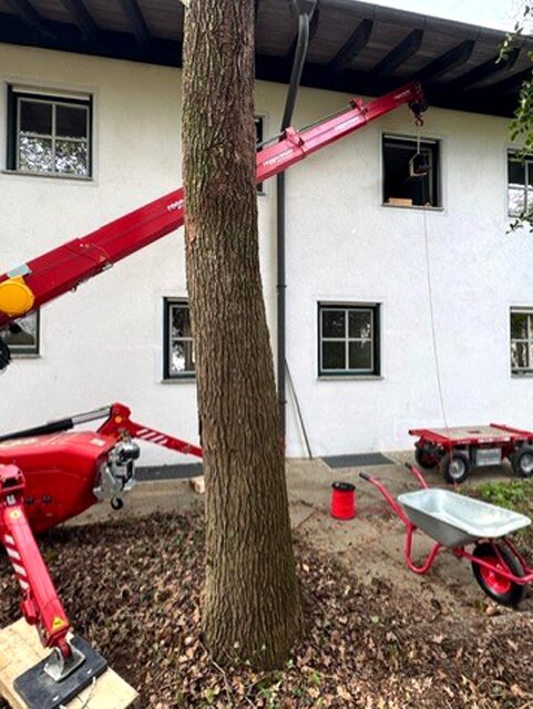 HEB Stahlträger einbauen enge Zufahrt Gartentor